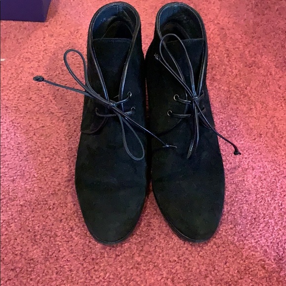 Black wedge Stuart Weitzman booties - Picture 2 of 5